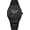 Black Black, variant on Fashion Men’s Analog Stainless Steel Funny Dial Wristwatch Minimalist Octagon Bezel Watch with Humorous Dial 30M Waterproof Business Dress Casual Watches Unique Gift for Men
