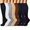 Colours, variant on 8 Pairs Medical Sport Copper Compression Socks With Anti-slip Silicone for Women & Men Circulation 15-20 mmhg is Best Support for Athletic Running Cycling, Nursing, Travel