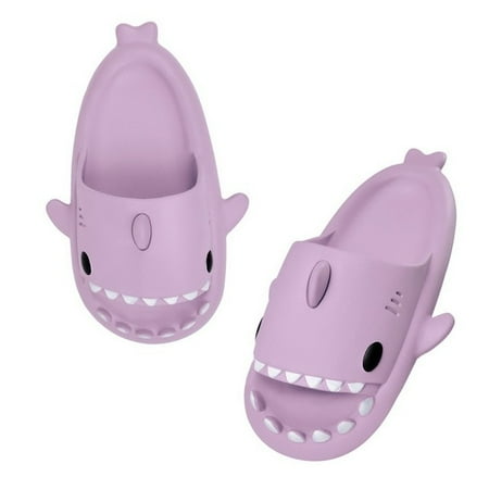 

QWZNDZGR VIP New Shark Slippers Women Summer Lovely Flip Flops Woman Slides Outdoor Shoes Men Couple Eva Soft Slippers Home Shark Slides