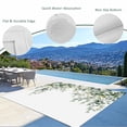 thumbnail image 6 of Outdoor Rug 5x7 ft Boho Floral Waterproof Outdoor Patio Rug Mat Non Slip Outside Area Rugs Carpet for RV,Camping,Porch,Deck,Pool,Balconybackyard,White Flowers Sage Green Leaf, 6 of 9