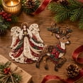 thumbnail image 5 of Christmas Patchwork Fabric DIY Decor Kit, Holiday Fabric Craft Decoration Set with Step-by-Step Photo Guide, Holiday Sewing Arts and Crafts for Adults Beginners, 5 of 6