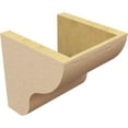 thumbnail image 5 of 8"W x 8"D x 8"H Wide Greensboro Rough Cedar Woodgrain TimberThane Corbel, Primed Tan, 5 of 6