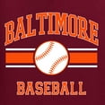 thumbnail image 6 of Wild Bobby City of Baltimore Baseball Fantasy Fan Sports Unisex Hoodie Sweatshirt, Maroon, Medium, 6 of 6