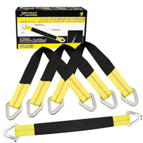 XSTRAP 4pk 24" x 2" Axle Strap with Protective Sleeve and D-Ring