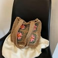thumbnail image 6 of Kukuzhu Crochet Beach Bag, Summer Cute Straw Tote Bags Woven Beach Bag Knit Bags for Women Crochet Purse, 6 of 7