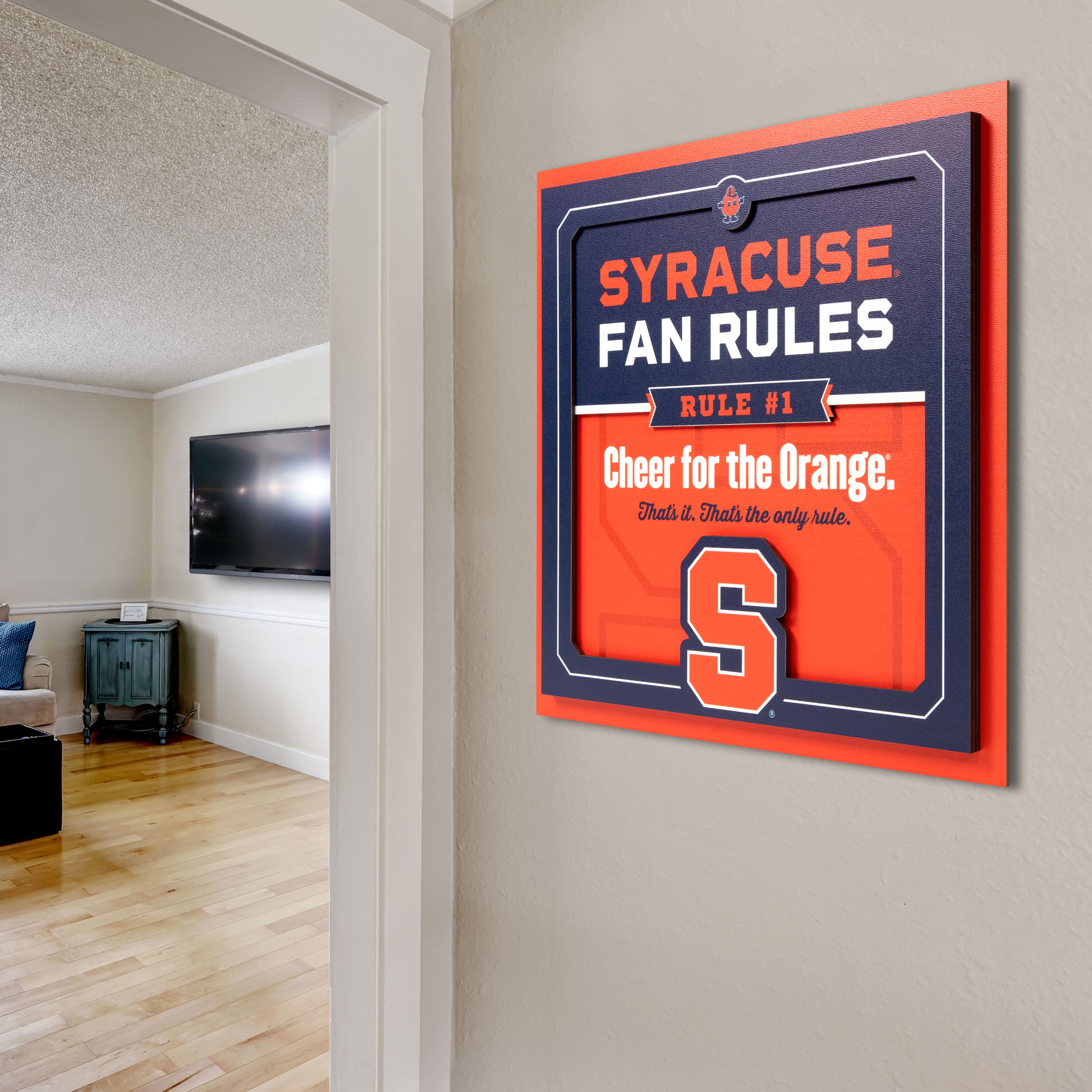 YouTheFan NCAA Syracuse Orange Fan Rules 3D Wall Art