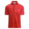 thumbnail image 1 of WEIYLL Hauts pour Femmes Polo à Manches Courtes Col Rabattu Rouge Tailles m, 1 of 2
