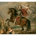 thumbnail image 3 of Peter Paul Rubens 13x12 Black Modern Framed Museum Art Print Titled - Equestrian Portrait of the Duke of Buckingham (1625), 3 of 5