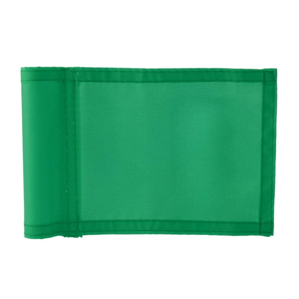 Bandera de golf, 7 x 5 pulgadas, banderas de golf para green de práctica, material de nailon sólido Verde