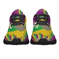 thumbnail image 5 of Louisiana Mardi Gras Masquerade Beads Mask Shoes Sneakers for Women Men Black Size 4.5, 5 of 7