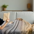 thumbnail image 3 of Horses Soft Flannel Fleece Throw Blanket, Palomino Horse in Sand Desert Blonde Male Hair Power Wild Animal, Cozy Plush for Indoor and Outdoor Use, 70" x 90", Purple Grey Peach, by Ambesonne, 3 of 5