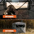 thumbnail image 3 of Lilypelle Hunting Blind, 2-3 Person Pop up Ground Blind, Portable Hunting Blind with Windows, Carrying Bag & Ground Stakes, Camouflage Hunting Tent, Camo Turkey Deer Blinds for Hunting, 3 of 8
