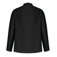 thumbnail image 4 of Gspmoly Chemises pour Hommes, Haut/chemise à Col à Revers à Manches Longues en Lin Uni pour Hommes Mode Hauts d'Été Économies, 4 of 6