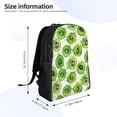 thumbnail image 4 of Fotbe Green Kiwi Travel Laptop Backpack, Business Slim Sturdy Laptops Backpack, Water Resistant College School Computer Bag Gift for Men & Women Fits 15.6 Inch Notebook, 4 of 8