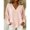 Pink, variant on Only Moment Sky Blue Women Oversized T-Shirts Oversized Sweatshirts V Neck Trendy Women's Plain Long Sleeve Pullover Tops Fashion S