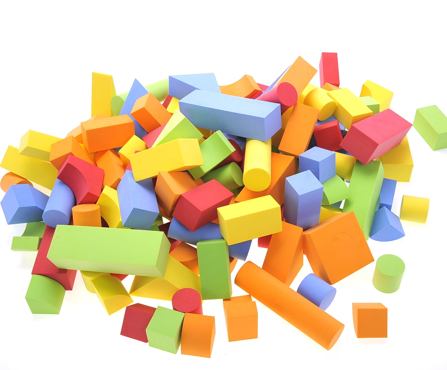 Board No More! Educational EVA Foam Building Blocks - 131 Pieces