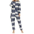 thumbnail image 1 of Mono sin orejas con capucha y cremallera de manga larga de Navidad para mujer para ropa de dormir para el hogar Fridja  hfkajh102488, 1 of 7