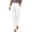 White, variant on BLTIBY Lounge Pants for Women Elastic Waist Joggers Loose Fit Tapered Ankle Bottoms Casual Comfy Travel Pants with Pockets White M