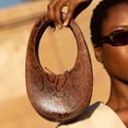 thumbnail image 2 of Bolso de lujo sexy con forma de media luna para mujer, diseño de serpiente ovalado, bolso de mano de diseñador de marca de alta calidad, bolso de hombro personalizado de moda para mujer, 2 of 5