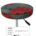 thumbnail image 4 of Bingfone Padded Round Bar Stool Cover Cushion with Elastic Fabric Round Chair Seat - Ladybug, 4 of 7