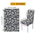 thumbnail image 6 of TSOVTHRID Daisy Floral Print 7 Pcs Tablecloth and Chair Covers Set, Stretchable Washable Table Cover with Chair Slipcovers for Home Hotel Banquet Wedding Party Decor, 6 of 6