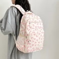 thumbnail image 3 of Bow Backpack 17.72" Nylon Convertible Carry Laptop Sleeve Adjustable Straps (White), 3 of 8