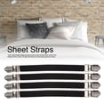 thumbnail image 3 of 4 piezas elásticas ajustables titulares de sábanas cama entrecruzado cama colchón correas sábanas doble cabeza clips pinza sujetador sujetadores sábanas ajustables sábanas, p Suministro Para el Hogar Fugacal  NO, 3 of 7