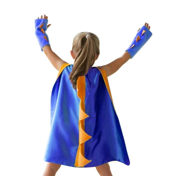 Capa de Superhéroe para Niños Pequeños Disfraz de Dinosaurio con Guantes