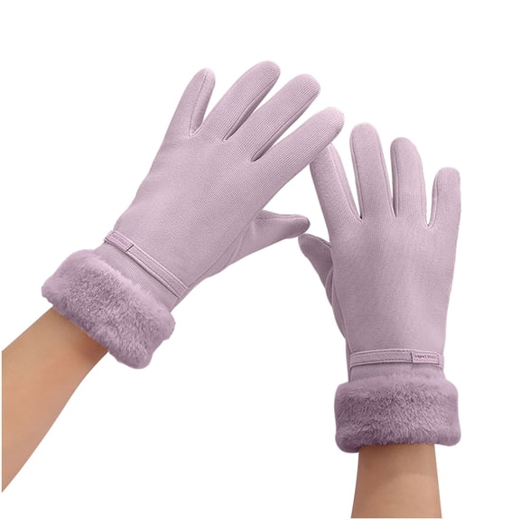 Honeeladyy Gloves for Cycling Driving Hiking in Cold Weather, Women Winter Gloves Warm Touchscreen Gloves Windproof Gloves For Women Girls Winter Using