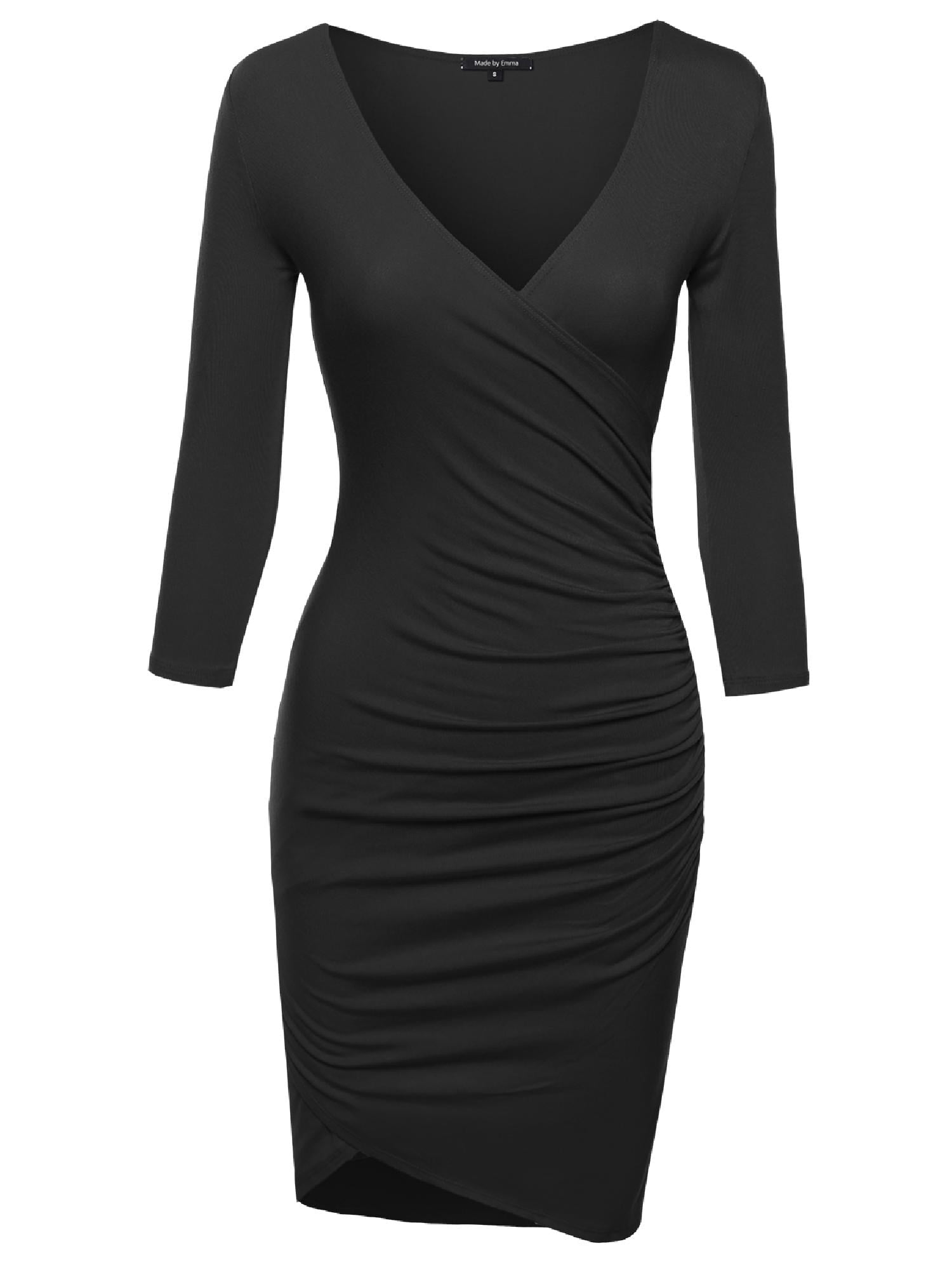 FashionOutfit FashionOutfit Women's Super Sexy 3/4 Sleeve Body Con