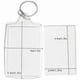 thumbnail image 2 of 100Pcs Photo Keychain Rectangle Transparent Blank Acrylic Insert Photo Picture Frame Keyring Key Ho, 2 of 5
