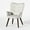 Cream, variant on Homy Casa Single Dining Chair with Tufted Backrest Upholstery, Wooden Kitchen Arm Chairs for Dining Room Bistro, Beige