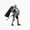 C-Silver, variant on Articulated Skeleton Knight Figurine, Multi-Jointed Poseable Armor, Dynamic Sword Fighting Stance for Display