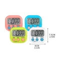thumbnail image 3 of 4Pack Small Digital Kitchen Timer Magnetic Back And ON/Off  Minute Second Count Up Countdown About This Item, 3 of 9