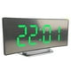 thumbnail image 3 of Reloj despertador digital espejo LED Zulema 2 piezas 17,6x8,3x6 cm, 3 of 8