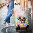 thumbnail image 3 of Happy Easter German Shorthaired Pointer with Bunny Ear Headband and Flowers Travel Luggage Cover GSP Lover Dog Gift Suitcase Dust Protective Decor - 13001, 3 of 5