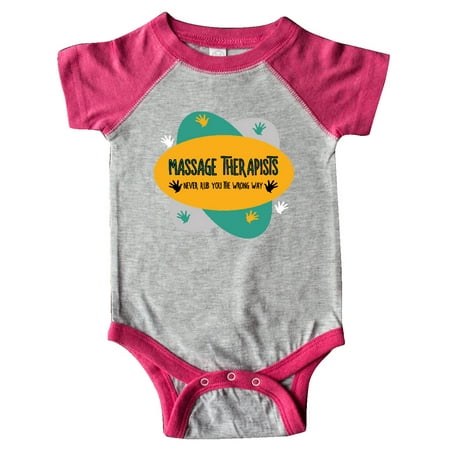 

Inktastic Massage Therapists Hands Rub Colorful Gift Baby Boy or Baby Girl Bodysuit