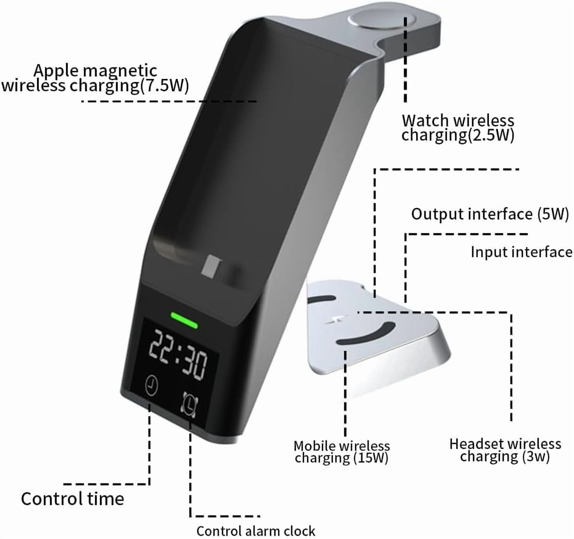 3-in-1 Magnetic Wireless Charging Station – Fast Charger Stand for iPhone 15/14/13/12 Series, Apple Watch & AirPods Pack of 2