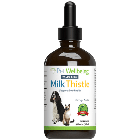 UPC: 0661822000540 | Pet Wellbeing – Milk Thistle for Dogs – Essential Detoxification Support for Canines with Liver Dysfunction – 4oz (118ml)