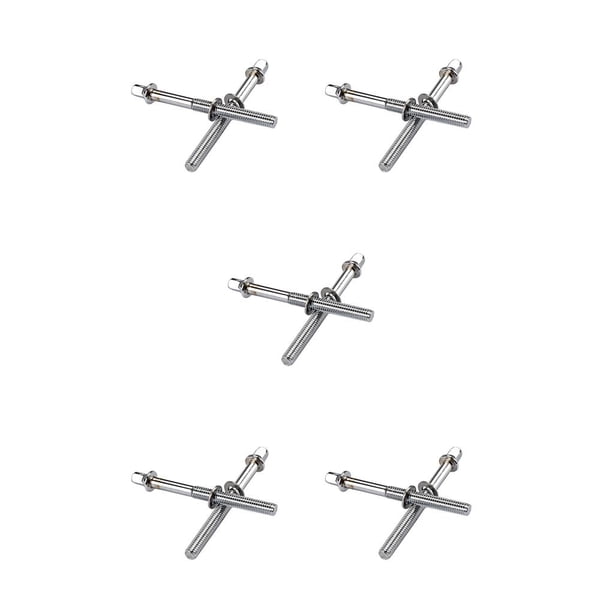 Greeniant 2 Pieces Professional Practical Drum Screws Instrument Drum Metal Lightweight Rods Tension Percussion Key-Screw Wear-resistant Type2 NO2 Greeniant CBP470850