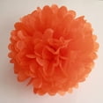 thumbnail image 3 of Life Glow 12Pcs Pom Poms of 10" 12" 14" Multi-Colors Tissue Paper Craft Pom Poms Kit Tissue Paper Flowers Wedding Decorations for Wedding, Birthday, Baby Shower, Nursery Decor-Orange, 3 of 3