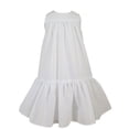 thumbnail image 1 of Little Things Mean A Lot Girls 20″ Polycotton White Christening Slip with Ruffle (Baby), 1 of 1