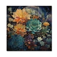 thumbnail image 3 of Designart "Green Blue Succulent Charm I" Floral Print on Natural Pine Wood, 3 of 5