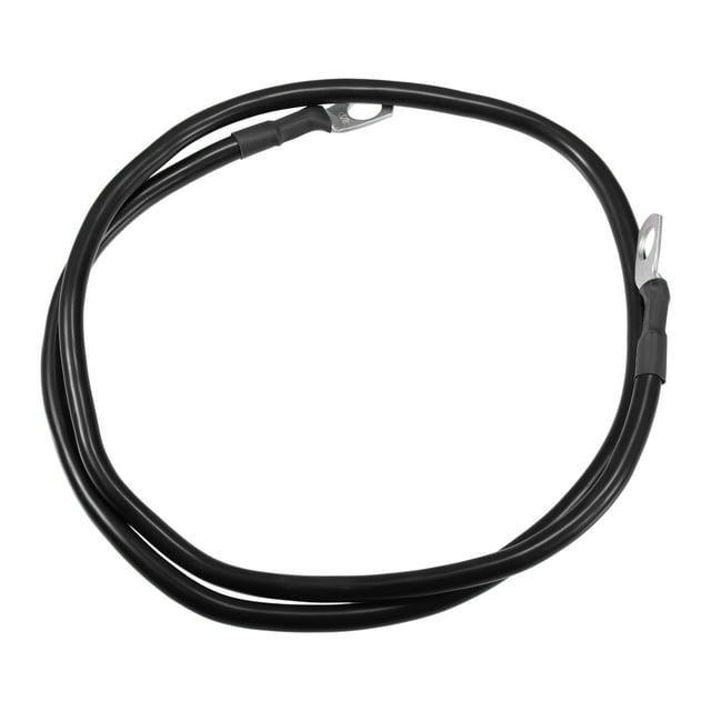 1 Pcs 3/8" Lugs 3ft Cable Length Universal Battery Inverter Cable - Car 6 AWG Gauge Battery Cables Durable - Pure Copper Rubber Black