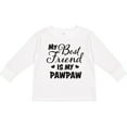 thumbnail image 3 of Inktastic My Best Friend is My Pawpaw with Hearts Boys or Girls Long Sleeve Toddler T-Shirt, 3 of 5