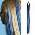 thumbnail image 3 of Rainbow Clip in Hair Braids Extensions Great for Aussie Party and Cosplay Festival Events, 3 of 8