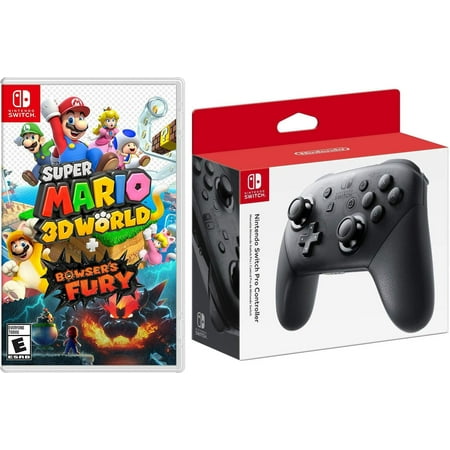 Super Mario 3D World + Bowser’s Fury and Wireless Pro Controller Bundle - Nintendo Switch
