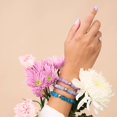 thumbnail image 2 of Purple Quartz | Silver | Gemstone Pebble Bracelet, 2 of 6