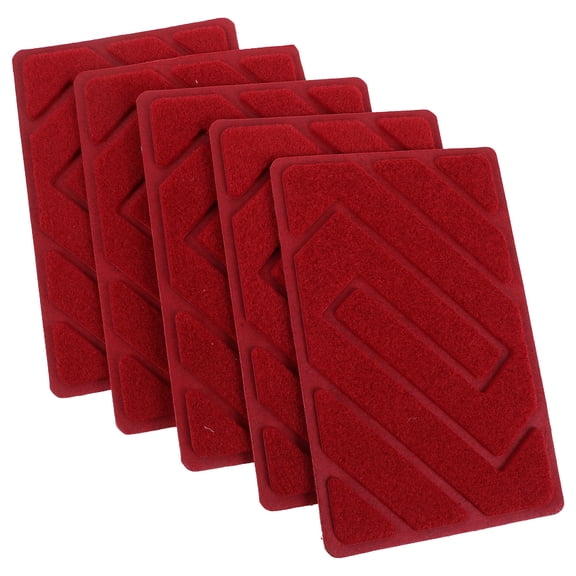 SOPOTUTU Heavy Duty Red Car Floor Mats Non Slip Protection for Automotive Use 5Pcs