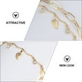 thumbnail image 3 of MasteelfCA 2Pcs All-match Ankle Chain Dainty Layered Ankle Chain Elegant Ankle Bracelets, 3 of 8
